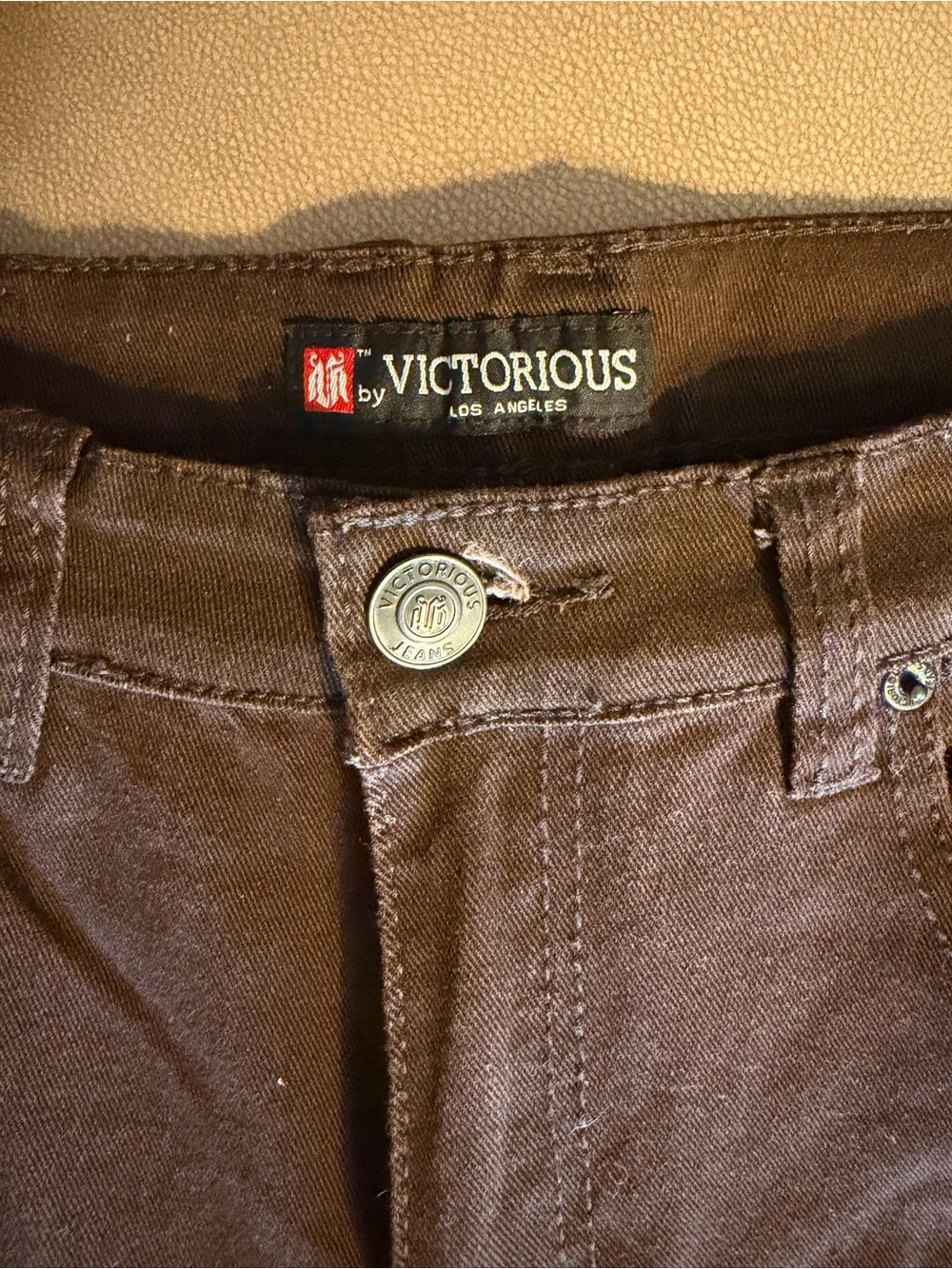 Men's Victorious Brown Slim Fit Jeans 32x32